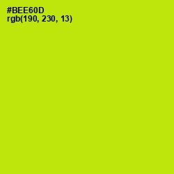 #BEE60D - Inch Worm Color Image