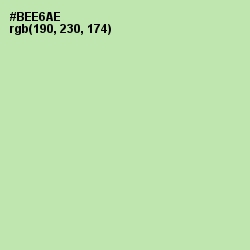 #BEE6AE - Celadon Color Image