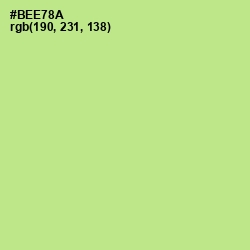#BEE78A - Feijoa Color Image