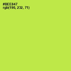 #BEE847 - Conifer Color Image
