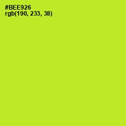 #BEE926 - Green Yellow Color Image