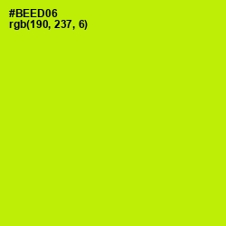 #BEED06 - Lime Color Image