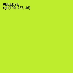 #BEED2E - Green Yellow Color Image
