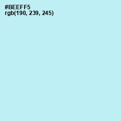 #BEEFF5 - Charlotte Color Image