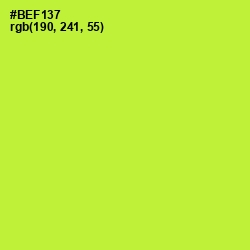 #BEF137 - Green Yellow Color Image