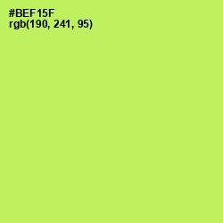 #BEF15F - Conifer Color Image
