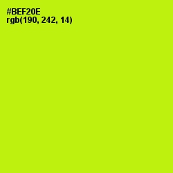 #BEF20E - Lime Color Image