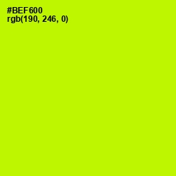 #BEF600 - Lime Color Image