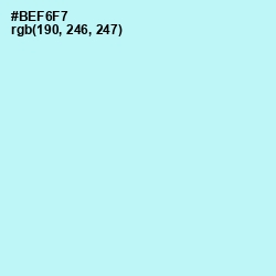 #BEF6F7 - Charlotte Color Image
