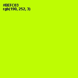 #BEFC03 - Lime Color Image