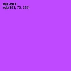#BF49FF - Lavender Color Image