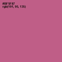 #BF5F87 - Tapestry Color Image