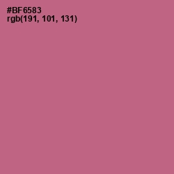 #BF6583 - Turkish Rose Color Image