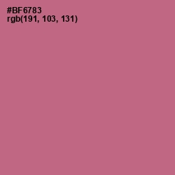 #BF6783 - Turkish Rose Color Image