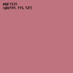 #BF737F - Coral Tree Color Image