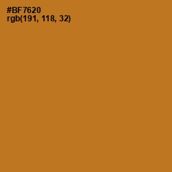 #BF7620 - Copper Color Image