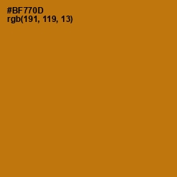 #BF770D - Pirate Gold Color Image