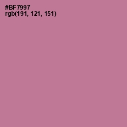 #BF7997 - Turkish Rose Color Image