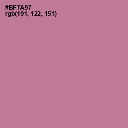 #BF7A97 - Turkish Rose Color Image