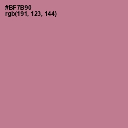 #BF7B90 - Turkish Rose Color Image