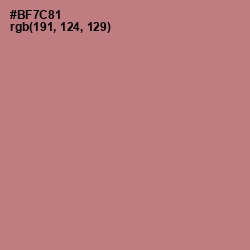 #BF7C81 - Turkish Rose Color Image