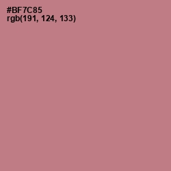 #BF7C85 - Turkish Rose Color Image