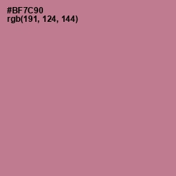 #BF7C90 - Turkish Rose Color Image