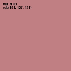 #BF7F83 - Turkish Rose Color Image