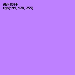 #BF80FF - Dull Lavender Color Image