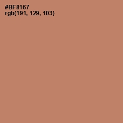 #BF8167 - Teak Color Image