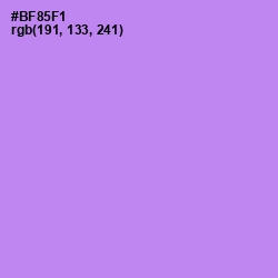 #BF85F1 - Dull Lavender Color Image