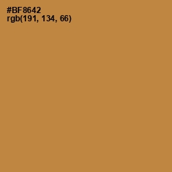 #BF8642 - Driftwood Color Image