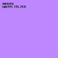 #BF87FD - Dull Lavender Color Image