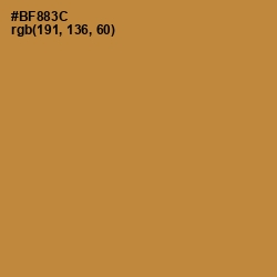 #BF883C - Marigold Color Image