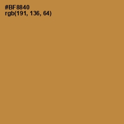 #BF8840 - Driftwood Color Image