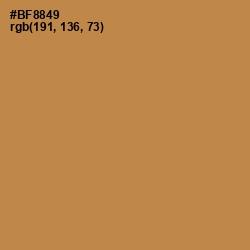 #BF8849 - Driftwood Color Image