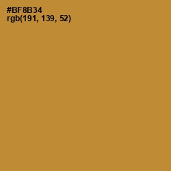 #BF8B34 - Marigold Color Image