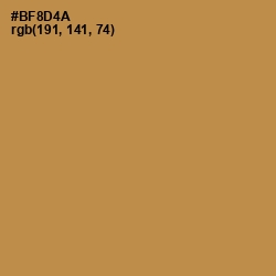 #BF8D4A - Driftwood Color Image
