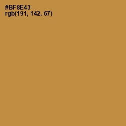 #BF8E43 - Driftwood Color Image