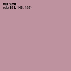 #BF929F - Thatch Color Image