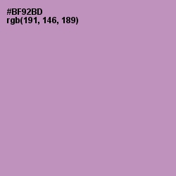 #BF92BD - Amethyst Smoke Color Image