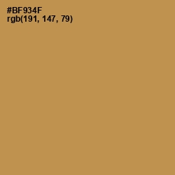 #BF934F - Muddy Waters Color Image