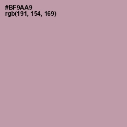 #BF9AA9 - Amethyst Smoke Color Image