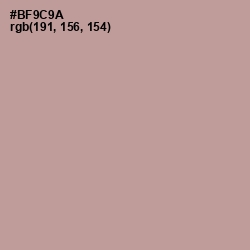 #BF9C9A - Thatch Color Image
