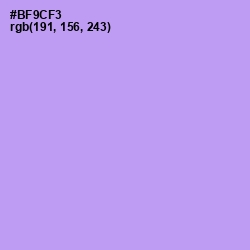 #BF9CF3 - Dull Lavender Color Image