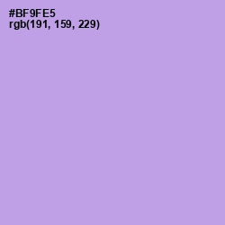 #BF9FE5 - Dull Lavender Color Image