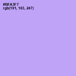 #BFA3F7 - Biloba Flower Color Image