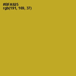 #BFA925 - Sahara Color Image