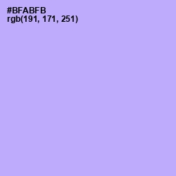 #BFABFB - Biloba Flower Color Image