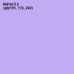 #BFACF2 - Biloba Flower Color Image